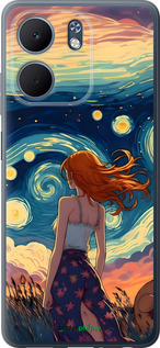 Силиконовый чехол Девушка Арт для Oppo A5X 4G/5G - 6325u-4090 изображение 