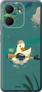 Силиконовый чехол Уточка с автоматом для Oppo A5X 4G/5G - 6356u-4090 изображение 