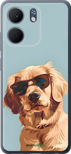 Силиконовый чехол Пес в очках для Oppo A5X 4G/5G - 6381u-4090 изображение 