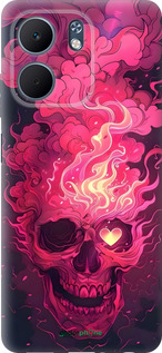 Силиконовый чехол Череп арт для Oppo A5X 4G/5G - 6385u-4090 изображение 