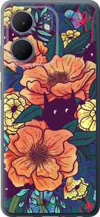 Силиконовый чехол С изображением полевых цветов для Oppo A5X 4G/5G - 6419u-4090 изображение 