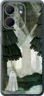 Силиконовый чехол С изображением соснового леса и привидения для Oppo A5X 4G/5G - 6420u-4090 изображение 