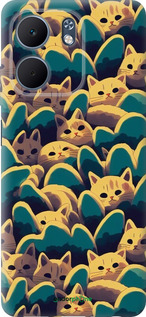 Силиконовый чехол С изображением кошек для Oppo A5X 4G/5G - 6429u-4090 изображение 