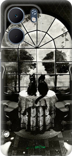 Силиконовый чехол Череп и коты для Oppo A5X 4G/5G - 6432u-4090 изображение 