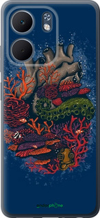 Силиконовый чехол Сердце моря для Oppo A5X 4G/5G - 6506u-4090 изображение 