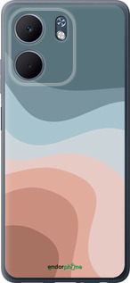 Силиконовый чехол С синими и розовыми волнами в стиле ретро для Oppo A5X 4G/5G - 6532u-4090 изображение 