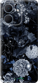 Силиконовый чехол Абстрактный цветочный рисунок в синих тонах для Oppo A5X 4G/5G - 6539u-4090 изображение 