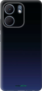 Силиконовый чехол Градиент в тёмно - синем стиле для Oppo A5X 4G/5G - 6542u-4090 изображение 