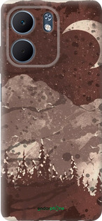 Силіконовий чехол із зображенням місячного пейзажу у нічному лісі для Oppo A5X 4G/5G - 6546u-4090 изображение 