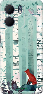 Силиконовый чехол Лис в зелёном лесу для Oppo A5X 4G/5G - 6547u-4090 изображение 