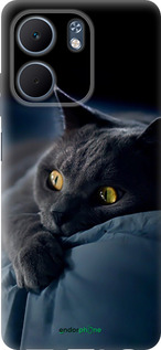 Силіконовий чохол 'Димчастий кіт' для Oppo A5X 4G/5G зображення 2