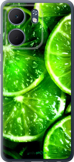 Силиконовый чехол Зелёные дольки лимона для Oppo A5X 4G/5G - 852u-4090 изображение 