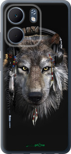 Силиконовый чехол Волк-меломан для Oppo A5X 4G/5G - 875u-4090 изображение 