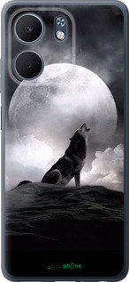 Силиконовый чехол Воющий волк для Oppo A5X 4G/5G - 934u-4090 изображение 