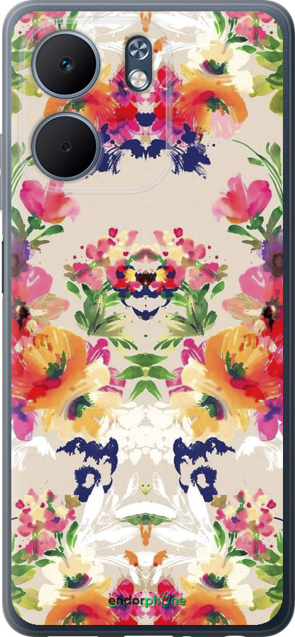 Силиконовый чехол Цветочный узор для Oppo A5X 4G/5G - 1083u-4090 изображение 