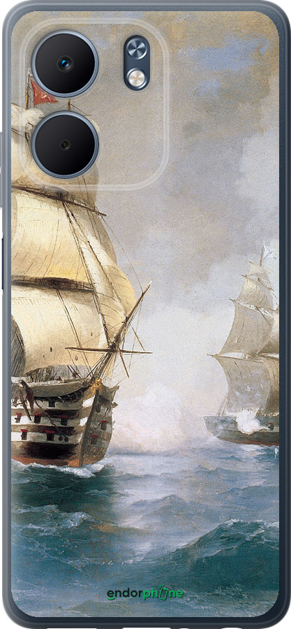 Силиконовый чехол Айвазовский. Корабли для Oppo A5X 4G/5G - 160u-4090 изображение 