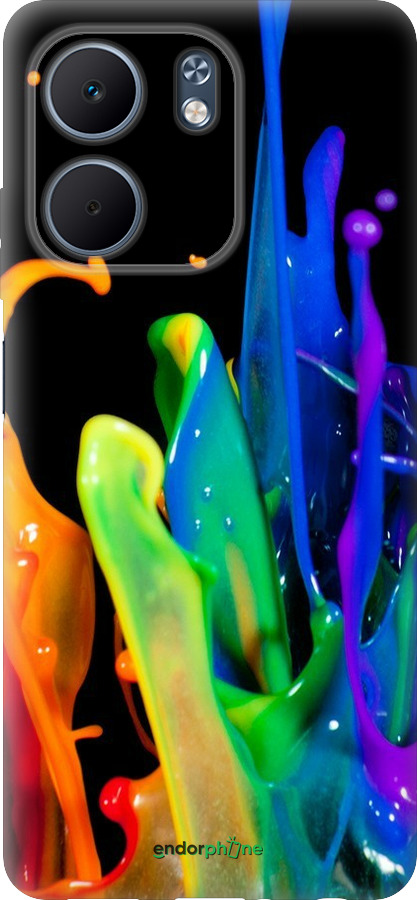 Силиконовый чехол брызги краски для Oppo A5X 4G/5G - 3957u-4090 изображение 