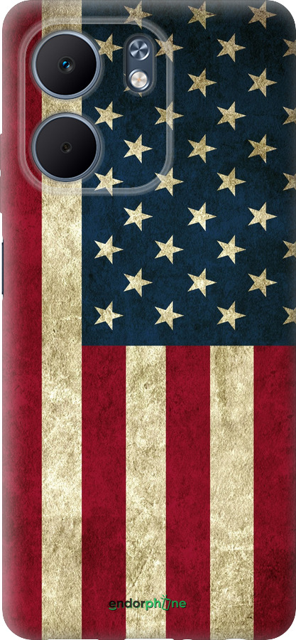 Силиконовый чехол Флаг США для Oppo A5X 4G/5G - 395u-4090 изображение 