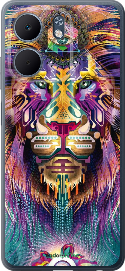 Силиконовый чехол Люминесцентный лев для Oppo A5X 4G/5G - 4037u-4090 изображение 