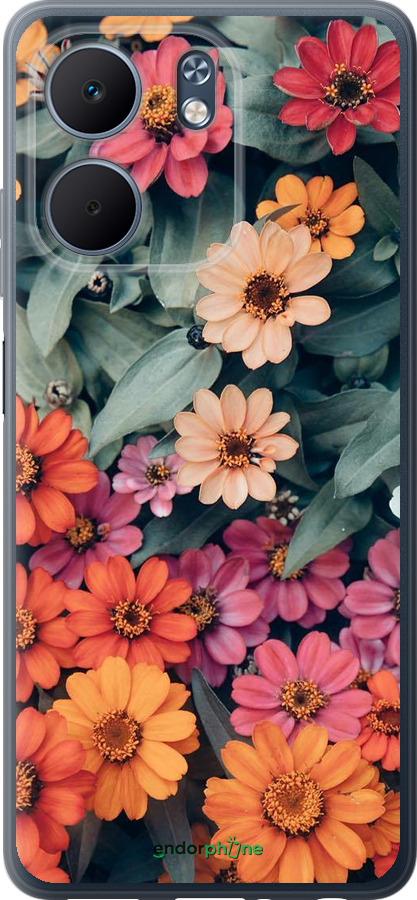 Силиконовый чехол Beauty flowers для Oppo A5X 4G/5G - 4050u-4090 изображение 
