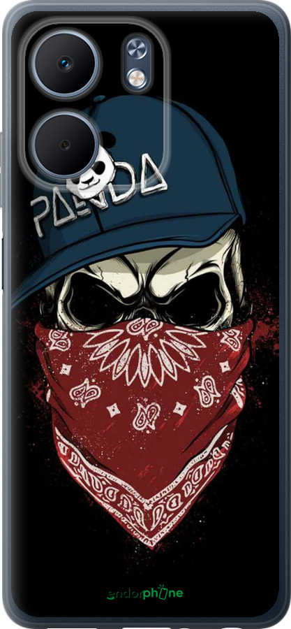 Силиконовый чехол Череп в кепке для Oppo A5X 4G/5G - 4127u-4090 изображение 