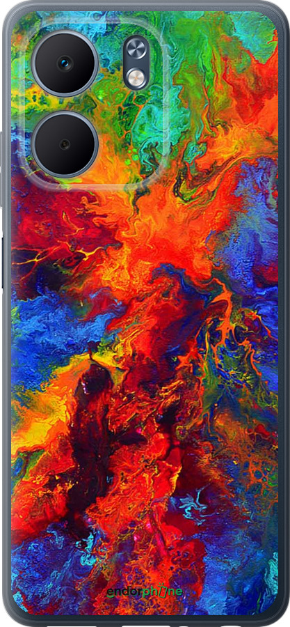 Силиконовый чехол Акварель на холсте для Oppo A5X 4G/5G - 4150u-4090 изображение 