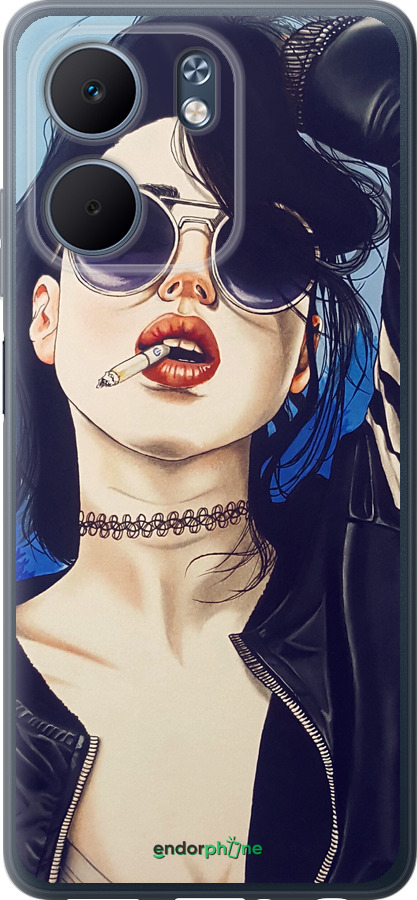 Силиконовый чехол Девушка на стиле для Oppo A5X 4G/5G - 4151u-4090 изображение 