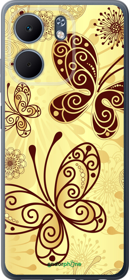 Силиконовый чехол Красивые бабочки для Oppo A5X 4G/5G - 4170u-4090 изображение 