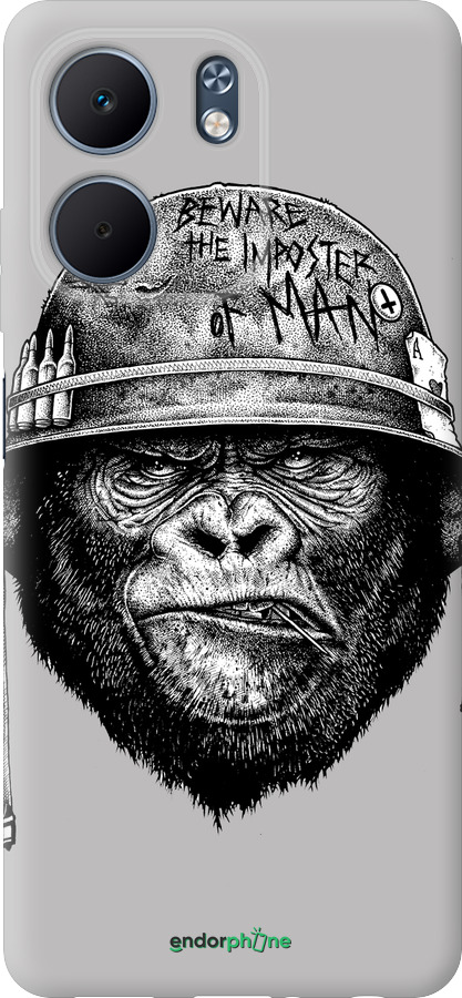 Силиконовый чехол military monkey для Oppo A5X 4G/5G - 4177u-4090 изображение 