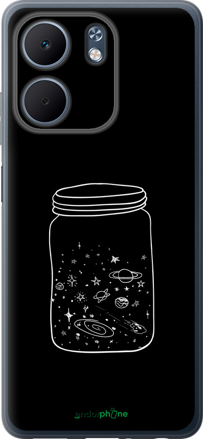 Силиконовый чехол Космос в банке для Oppo A5X 4G/5G - 4297u-4090 изображение 