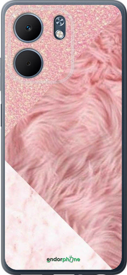 Силиконовый чехол Розовые текстуры для Oppo A5X 4G/5G - 4343u-4090 изображение 