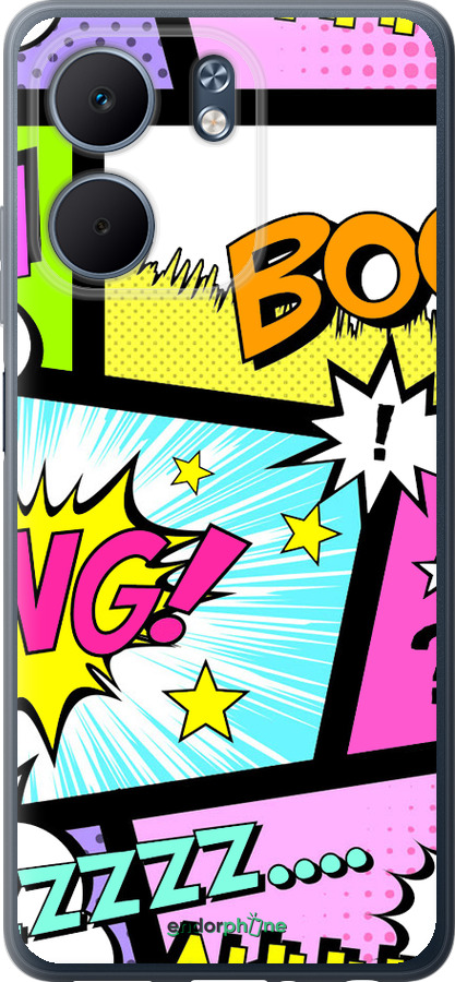 Силиконовый чехол Комикс 1 для Oppo A5X 4G/5G - 4407u-4090 изображение 