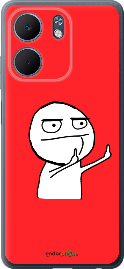 Силиконовый чехол Мем для Oppo A5X 4G/5G - 4578u-4090 изображение 