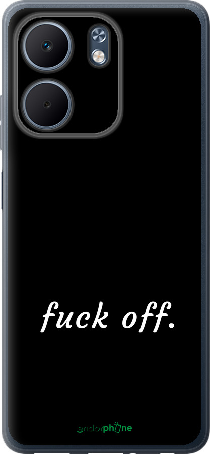 Силиконовый чехол Fuck off для Oppo A5X 4G/5G - 4731u-4090 изображение 