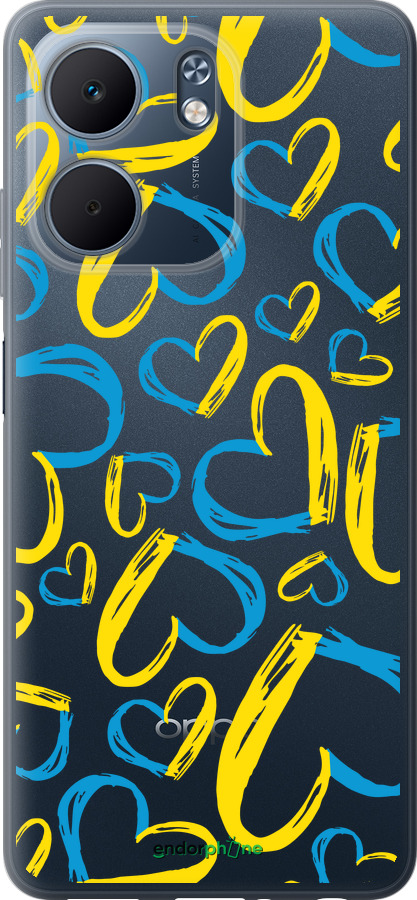 Силиконовый чехол Сердца UA для Oppo A5X 4G/5G - 5292u-4090 изображение 