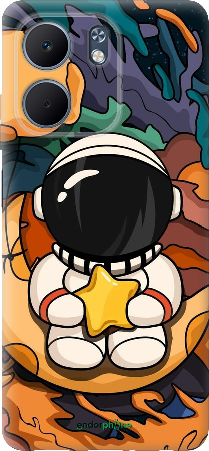 Силиконовый чехол Астронавт и звезда для Oppo A5X 4G/5G - 5326u-4090 изображение 