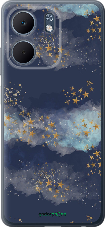 Силиконовый чехол Ночь золотые звезды для Oppo A5X 4G/5G - 5421u-4090 изображение 