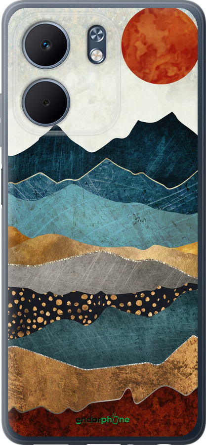 Силиконовый чехол Закат горы для Oppo A5X 4G/5G - 5434u-4090 изображение 