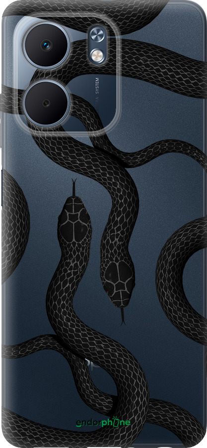 Силиконовый чехол Змеи для Oppo A5X 4G/5G - 5473u-4090 изображение 