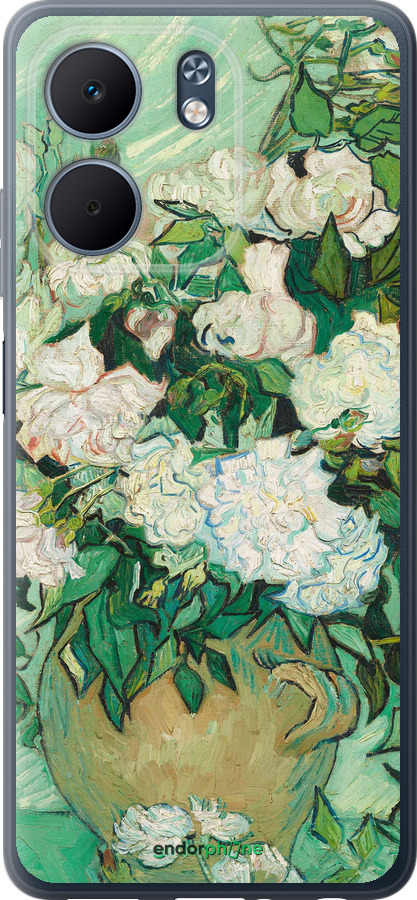 Силіконовий чехол Вінсент Ван Гог. Ваза з трояндами для Oppo A5X 4G/5G - 5543u-4090 изображение 