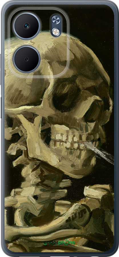 Силиконовый чехол Винсент Ван Гог. Череп для Oppo A5X 4G/5G - 5544u-4090 изображение 