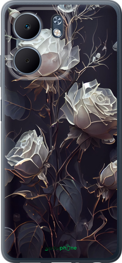 Силиконовый чехол Розы 2 для Oppo A5X 4G/5G - 5550u-4090 изображение 