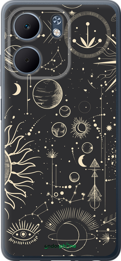 Силиконовый чехол Фаза луны для Oppo A5X 4G/5G - 5605u-4090 изображение 