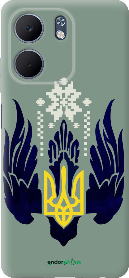 Силиконовый чехол Тризуб с крыльями для Oppo A5X 4G/5G - 5640u-4090 изображение 