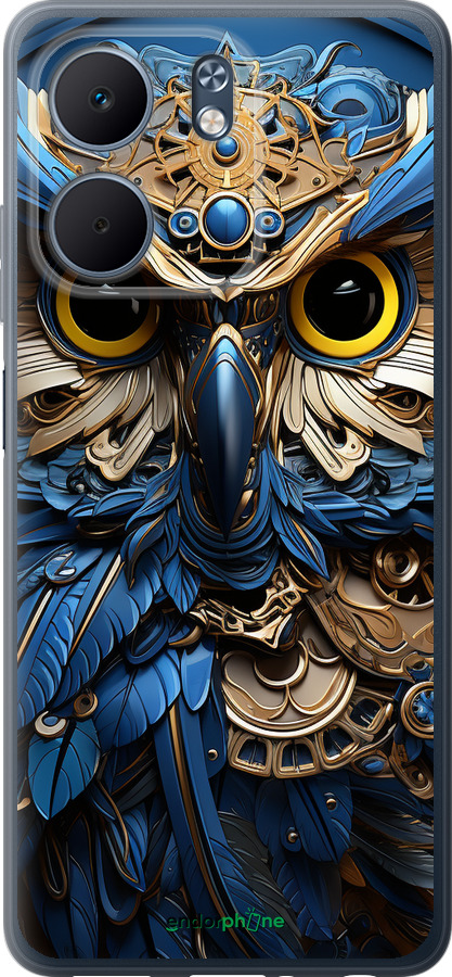 Силиконовый чехол Сова v2 для Oppo A5X 4G/5G - 5649u-4090 изображение 