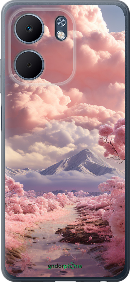 Силиконовый чехол Розовые облака для Oppo A5X 4G/5G - 5660u-4090 изображение 