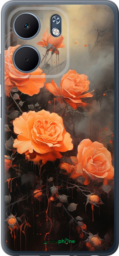 Силіконовий чехол Оранжеві троянди для Oppo A5X 4G/5G - 5944u-4090 изображение 