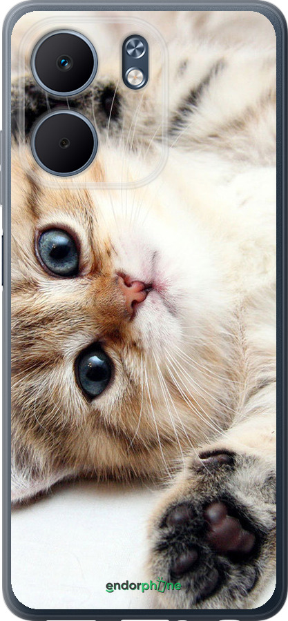 Силиконовый чехол Котик для Oppo A5X 4G/5G - 6024u-4090 изображение 