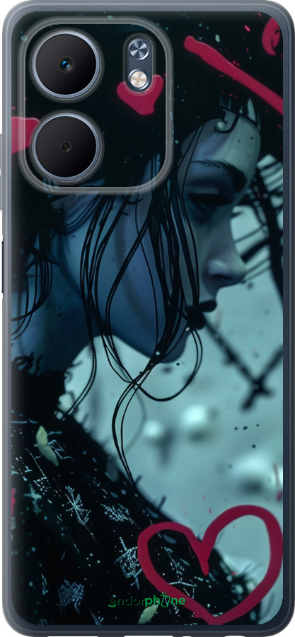 Силиконовый чехол XO Love v2 для Oppo A5X 4G/5G - 6057u-4090 изображение 