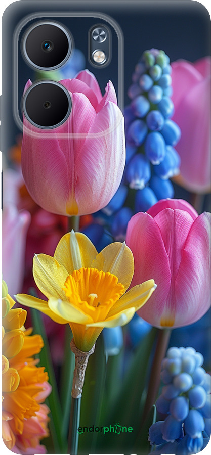 Силіконовий чехол Весняні квіти для Oppo A5X 4G/5G - 6058u-4090 изображение 